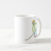 Ice Hockey Stickman コーヒーマグカップ (正面右)