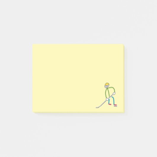 Ice Hockey Stickman ポストイット (正面)