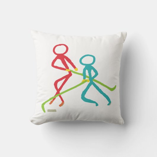 Ice Hockey Stickmen クッション (正面)