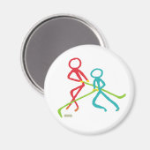 Ice Hockey Stickmen マグネット (正面/裏面)