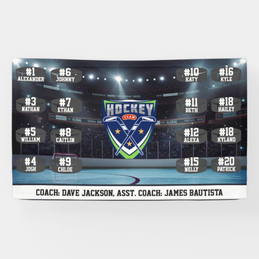 Ice Hockey Team 横断幕 (横)