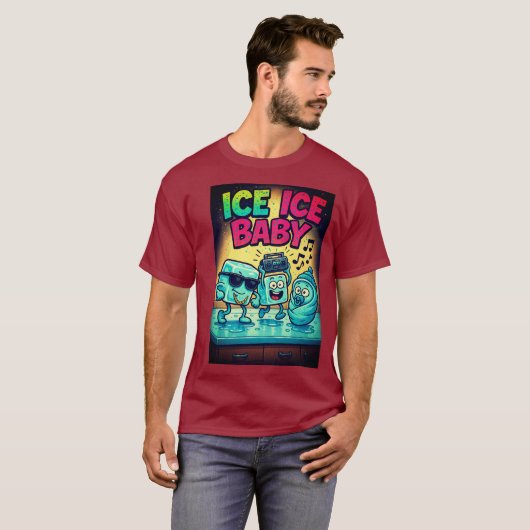 Ice Ice Baby - Funny Hip Hop Tシャツ (正面フル)