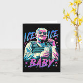 Ice Ice Baby Ice Enjoy An Ice Cold Gl Of Deportati カード (黄色い花)