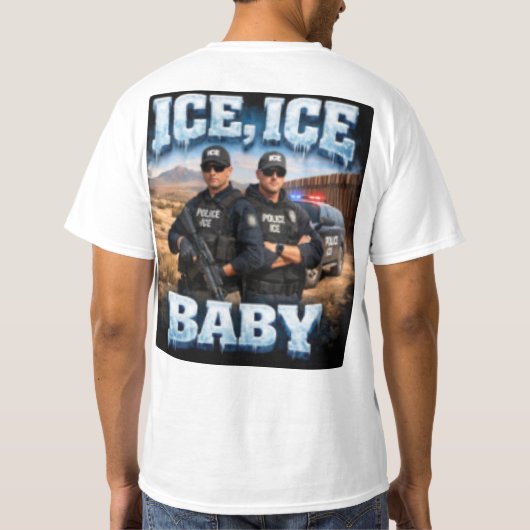Ice Ice baby ice Tシャツ (裏面)