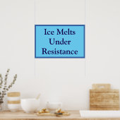 Ice Melts Under Resistance ポスター (キッチン)