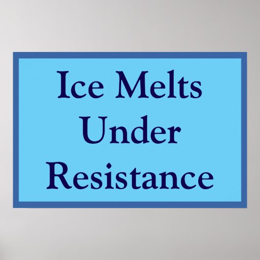 Ice Melts Under Resistance ポスター (正面)
