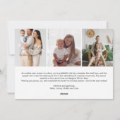 ICE Merry Christmas Elegant 9 Collage Multi-Photo シーズンカード (裏面)