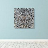 Ice Metal Fire III Stretched Canvas Print キャンバスプリント (インサイチュ (ウッドフロア))