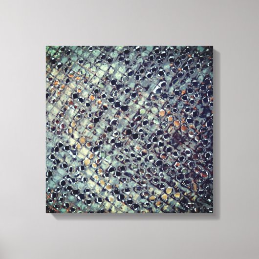 Ice Metal Fire Pit Screen Stretched Canvas Print キャンバスプリント (正面)