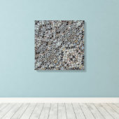 Ice Metal Fire Stretched Canvas Print キャンバスプリント (インサイチュ (ウッドフロア))