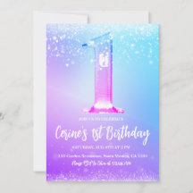 Ice number white glitter Girl First Birthday