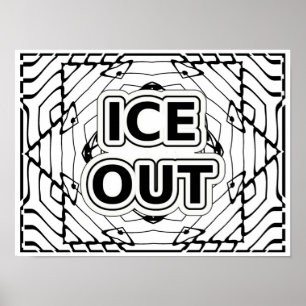 ICE OUTぬりえポスター ポスター
