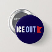 ICE OUT トランプ反対 缶バッジ (正面&裏面)