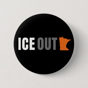 ICE OUT 反トランプ アメリカ 缶バッジ