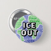 ICE OUT (地球) 缶バッジ (正面&裏面)