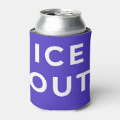 ICE OUT 缶クーラー | 移民の正義を求める抗議 (缶正面)