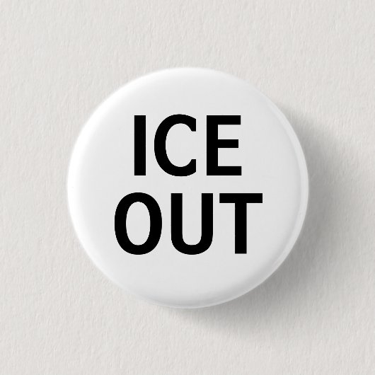 Ice Out Anti-Ice Button Pin 缶バッジ (正面)