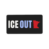 ICE OUT Anti Trump ラベル (正面)