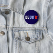 ICE OUT Anti Trump 缶バッジ (インサイチュ)