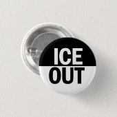 ICE OUT Button 缶バッジ (正面&裏面)