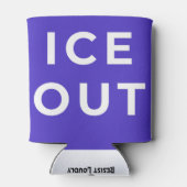 ICE OUT Can Cooler | Immigration Justice Protest 缶クーラー (裏面)