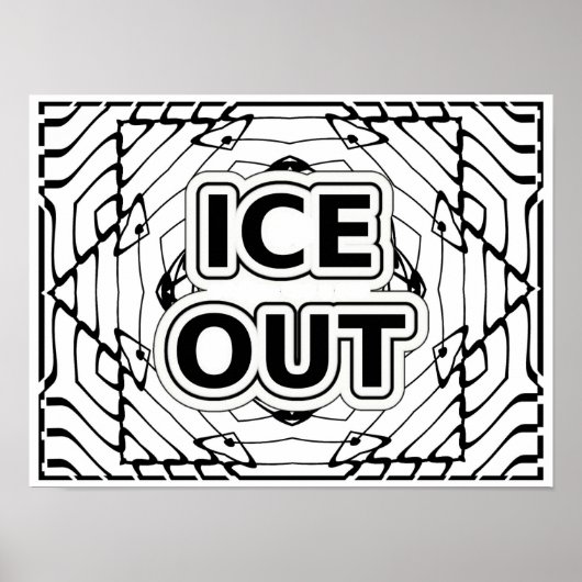 ICE OUT COLORING POSTER ポスター (正面)