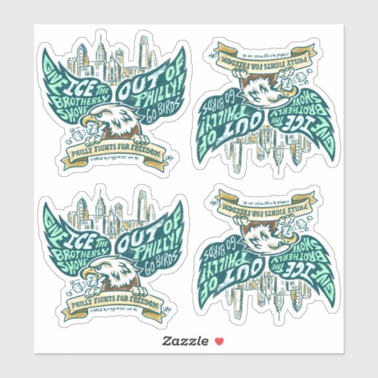 ICE Out / Go Birds Stickers シール (シート)