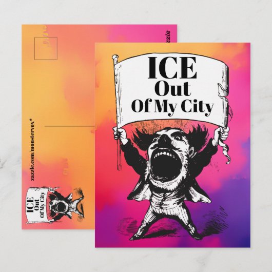 ICE+Out+of+My+City+ポストカード ポストカード (正面/裏面)