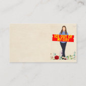 Ice Out of My City Business Card 名刺 (裏面)