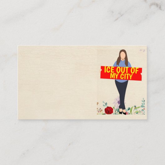 Ice Out of My City Business Card 名刺 (裏面)