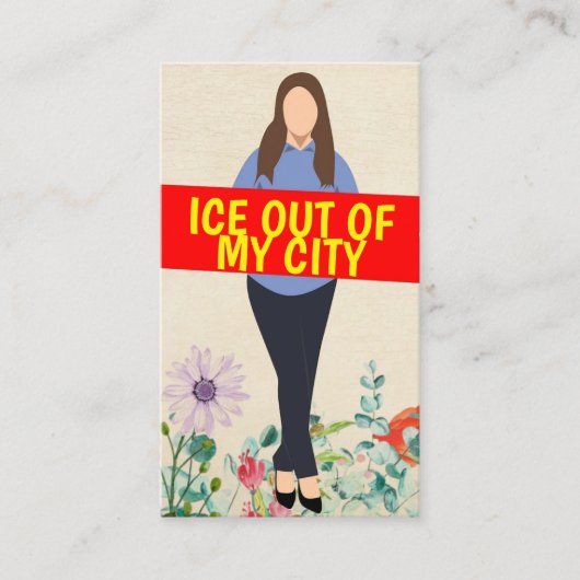 Ice Out of My City Business Card 名刺 (正面)