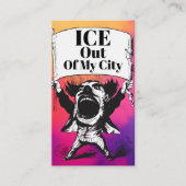 ICE Out of My City Business Card 名刺 (正面)