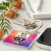 ICE Out of My City Keychain キーホルダー (正面右)