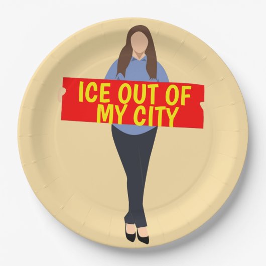 Ice Out of My City Paper Plate ペーパープレート (正面)