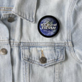 ICE Out of the USA! Button 缶バッジ (インサイチュ)
