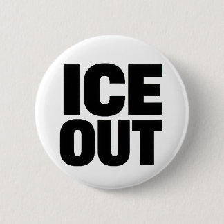 "ICE OUT" protest button 缶バッジ