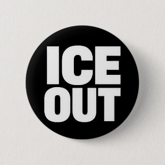 "ICE OUT" protest button 缶バッジ