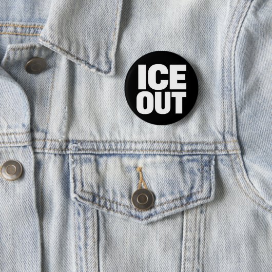"ICE OUT" protest button 缶バッジ (インサイチュ)