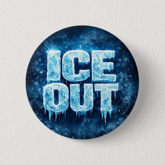 "ICE OUT" protest button 缶バッジ