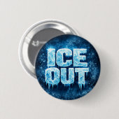 "ICE OUT" protest button 缶バッジ (正面&裏面)