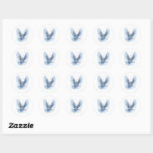 Ice Owl Sticker ラウンドシール (シート)