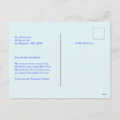 Ice Pop Retro New Year Retro Modern Blue Photo シーズンポストカード (裏面)