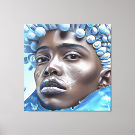 Ice Prince Melanin Black Boy Magic Bruh Winter Bro キャンバスプリント