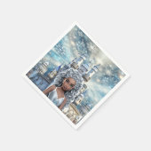 Ice Princess スタンダードカクテルナプキン (角)