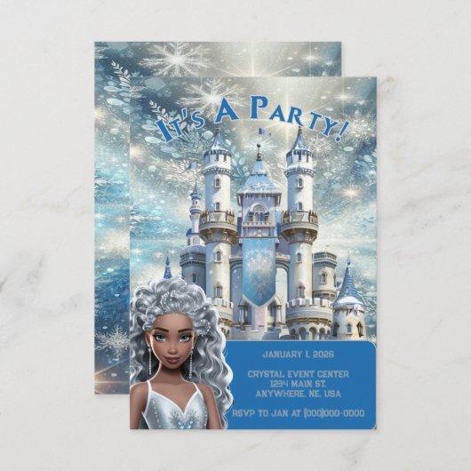 Ice Princess 招待状 (正面/裏面)