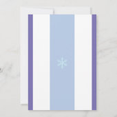 Ice Princess 4th Birthday Invitation | Template 招待状 (裏面)