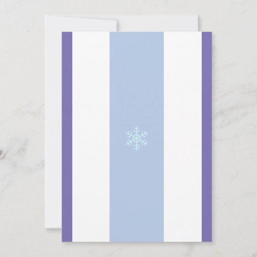 Ice Princess 4th Birthday Invitation | Template 招待状 (裏面)