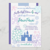 Ice Princess 4th Birthday Invitation | Template 招待状 (正面/裏面)