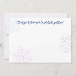 Ice Princess 4th Birthday Thank You Note ノートカード