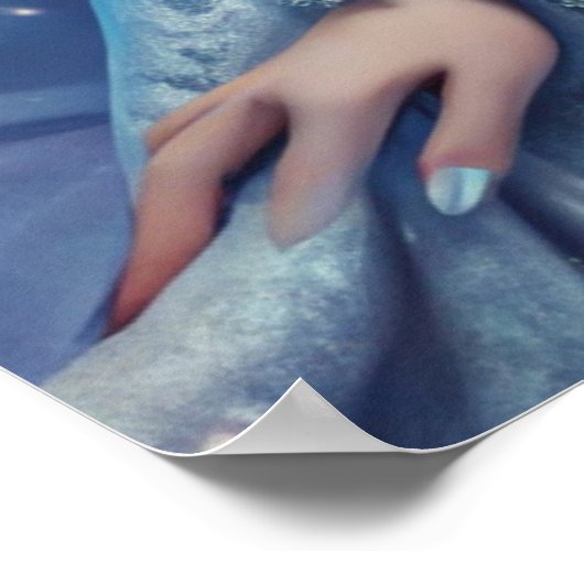 Ice Queen Fantasy – Winter Goddess Portrait Art ポスター (角)